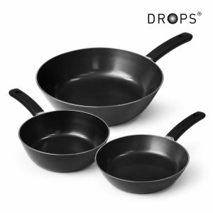 드롭스 IH 프라이팬 3종 (22cm 프라이팬+22cm 멀티팬+28cm 궁중팬)