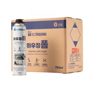 하우징폼 우레탄폼 틈새충진 결로방지 창틀 단열 좋은 750ml, 15개