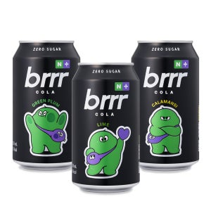 (체험딜)부르르 제로콜라 매실 깔라만시 라임 350ml X 각 2캔 (총 6캔)