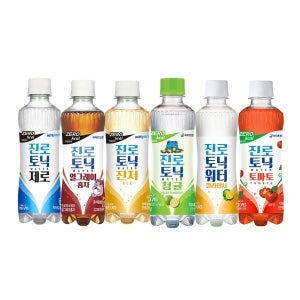 이젠서진 하이트진로 토닉워터 300ml 6종혼합 24개 제로토닉+홍차+진저+청귤+깔라만시+토마토