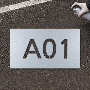 A01 스텐실 노면표시 0.8T 소중대