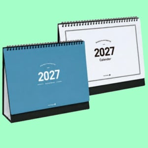 모닝글로리 2027년 탁상달력 스탠딩 캘린더 (대형) 인쇄가능 스케줄러