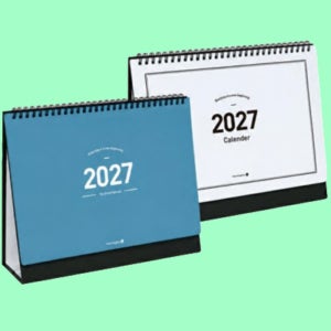 모닝글로리 2027년 탁상 달력 인쇄가능 스탠딩캘린더(대형), 1개