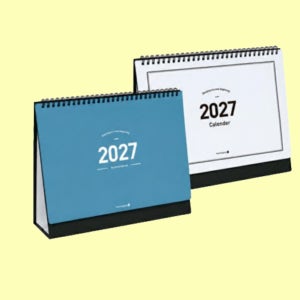 모닝글로리 2027년 탁상달력 스탠딩캘린더25(중형) 심플한 달력 인쇄가능