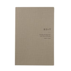 마크스 에디트 스케줄러 다이어리 2027 심플 타이포 하루 한페이지 B6 베이지, 1개
