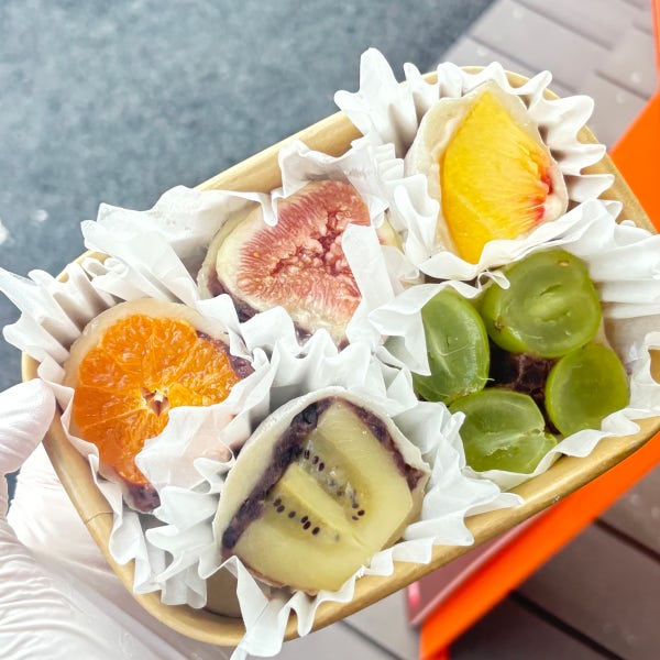 요거트찹쌀떡 망고 과일모찌 조치원 복숭아요거트찹쌀떡 블루베리 모찌도시락 생초코 두바이