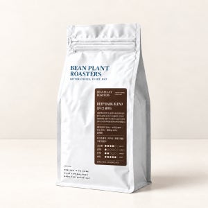 빈플랜트 딥다크 블렌드 1kg 강배전 산미없는 원두 당일로스팅 갓볶은 커피가루 홀빈