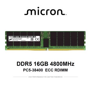 마이크론 서버용 메모리 DDR5 16GB 4800 PC5 38400 ECC REG