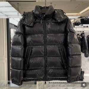 [면세] 몽클레어 남성용 패딩 moncler maya 숏패딩 재킷 광택 블랙