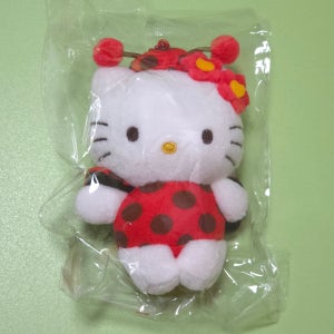 산리오 레이디버그 인형 키링 8cm