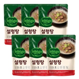CJ 비비고 설렁탕 500g x6 사골양지 국내산 저첨가물