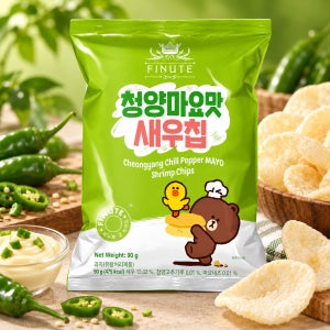피뉴트 청양마요맛 새우칩, 90g, 14개