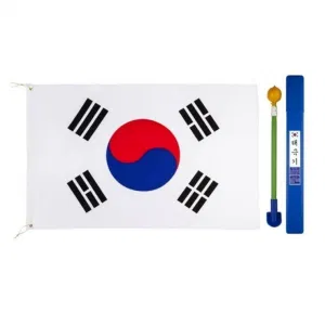 국산 가정용 태극기 세트 90X60cm 국기 깃대 국기봉꽂이 보관함 포함