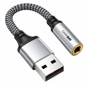 다크베이 USB A to 4극 3.5 스테레오 AUX 스피커 이어폰 사운드카드