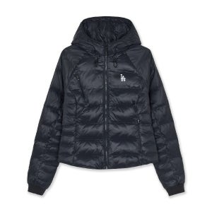 [MLB] 여성 고프코어 슬림핏 후드 경량 패딩 LA (Black) 3FDJB0266