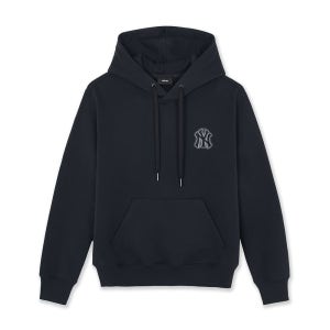 [MLB] 베이직 스트릿 메가로고 기모 후드티 NY (Black) 3AHDB0266
