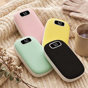 이탑 디지털 손난로 보조배터리 5000mAh 베터리 C타입 충전식 휴대용 양면 발열 핫팩