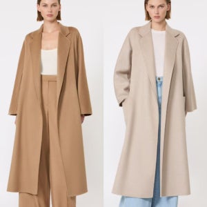 26FW 막스마라 루드밀라 캐시미어 벨트 코트 카멜 블랙 모래색