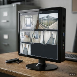 정사각형 LCD 모니터 1024x768 75Hz CCTV 경비실 서브화면