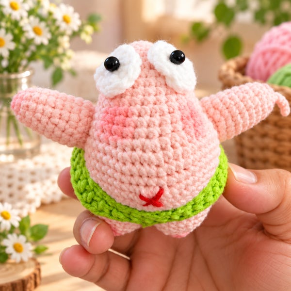 아이놀부 패트릭 스타 뚱이 인형 코바늘 DIY 키트 초보 + 동영상