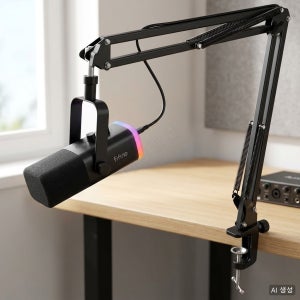 FIFINE AM8T 게이밍 다이나믹 마이크 붐암 스탠드 세트 XLR USB