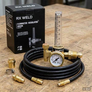 RX WELD 아르곤 레귤레이터 유량계 CGA580