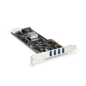 스타테크 4포트 USB3.0 PCIe 확장 카드 PEXUSB3S44V