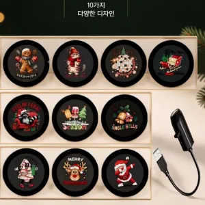 크리스마스프로젝터 조명 불멍무드등 트리 산타 램프 빔프로젝터