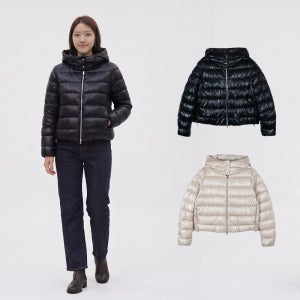 에르노 26FW 여성 숏패딩 후드 경량