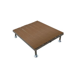 이동식 모듈형 데크 1m x 1m WPC합성목 조립식데크 캠핑 평상 테라스 야외 테이블