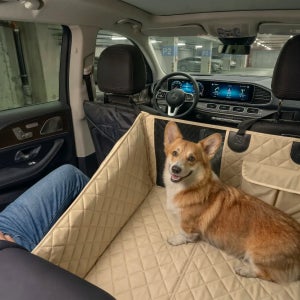 [냐오오] 강아지 카시트 풀커버 뒷좌석 3-2-1 모델 대형견