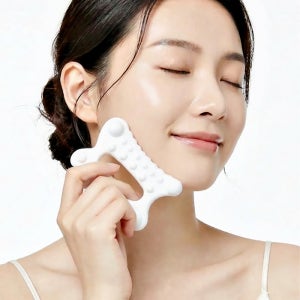 1+1 괄사 마사지기 얼굴 승모근 종아리 림프 경락 마사지