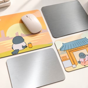 주문제작 메탈 마우스패드 경량 노트북 논슬립 마우스패드 커스텀 인쇄 제작