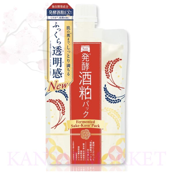 일본 와푸드메이드 술지게미팩 사케카스팩 마스크팩 씻어내는 워시오프 타입 170g