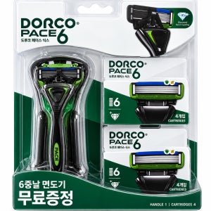 도루코 PACE6 기획세트2호 면도기1대 + 면도날9개