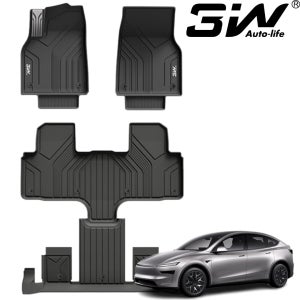 테슬라 모델 YL TPE 카매트 3W 에코라이너 3D 입체 고무 자동차 매트 1+2+3열