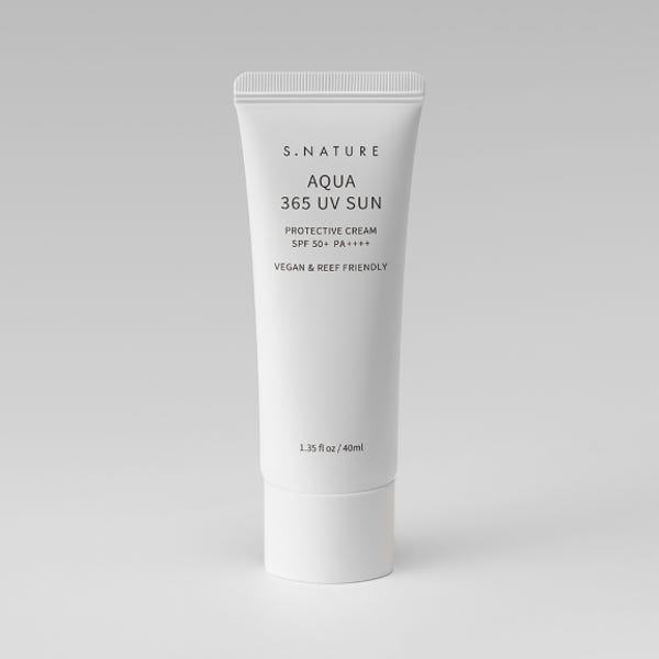 [클리어런스 유통기한 27.11.25까지] 에스네이처 아쿠아 365 유브이 선크림 40ml (SPF 50+ PA++++)