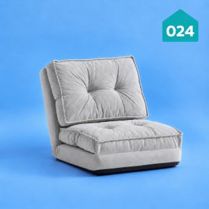 024홈 소베럴 노아 접이식 소파베드 탄탄한 패브릭 쇼파 침대 스툴미포함, 연그레이, 1인용