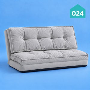024홈 소베럴 노아 접이식 소파베드 탄탄한 패브릭 쇼파 침대 스툴미포함, 연그레이, 2인용