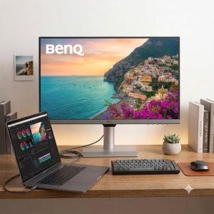 벤큐 MA270U 맥 전용 모니터 27인치 4K UHD IPS C타입 90W PD 충전