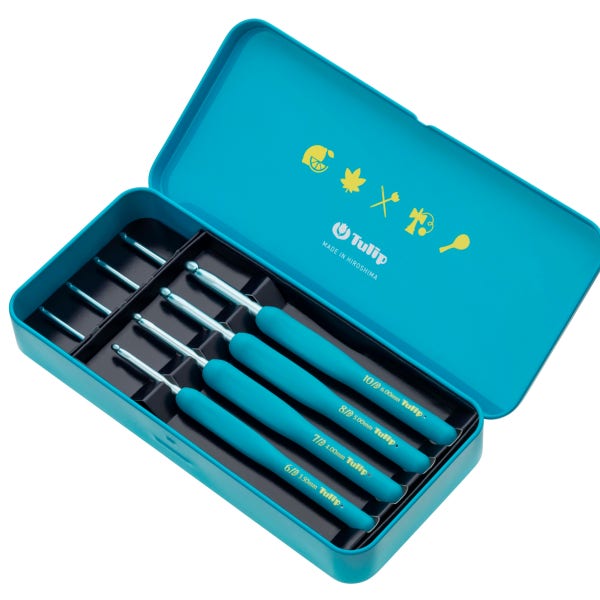 [TOOL] 튤립 에티모 세토우치 쿠션 그립 코바늘 세트 / ETIMO Setouchi Crochet Hook / 코와코이로이로