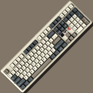 사무실 무소음 유무선 독거미 풀배열 키보드 108키 베이지 저소음 사무용 PC 키보드