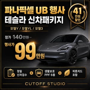 고양 일산 파주 운정 테슬라 모델Y/YL/3 파나픽셀 썬팅 틴팅 신차패키지