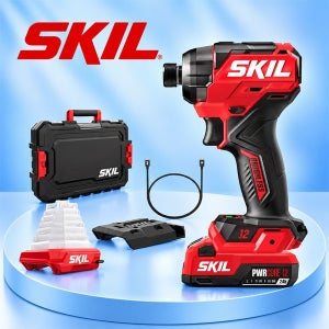 SKIL 스킬 12V 충전 임팩 드라이버 신형 C타입 배터리 1팩 랜턴 구성