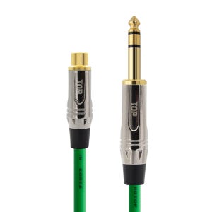 HDTOP 국산 RCA 암 TO 5.5 스테레오케이블 메탈 그린 1M HT-TP7033