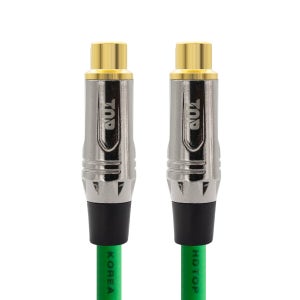 HDTOP 국산 RCA 암암 FF 연장 케이블 메탈 그린 50M HT-TP7103