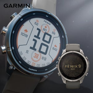 가민 피닉스9 프로 솔라 GPS 프리미엄 태양광충전 멀티스포츠 스마트워치 티타늄 페블 그레이, 51mm