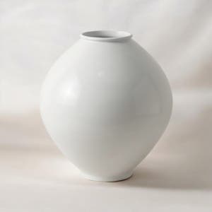 박수재작가 풍수 달항아리 무광 특대형 47cm