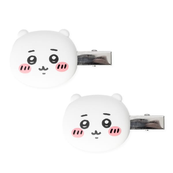 먼작귀 치이카와 헤어 클립 2p 세트 랏코 쿠리만쥬 모몽가 나가노 캐릭터 굿즈