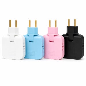 3in1 틈새 돼지코 110v 멀티 변환 플러그 EU US 220v